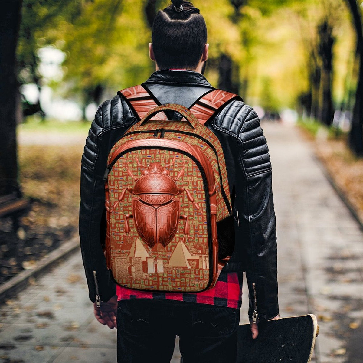 Nubia Scarab Casual Backpack (Red-Rust) (6 Colors Available) - Conscious Apparel Store