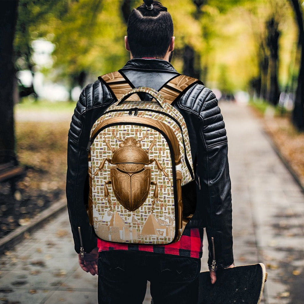 Nubia Scarab Casual Backpack (White) (6 Colors Available) - Conscious Apparel Store
