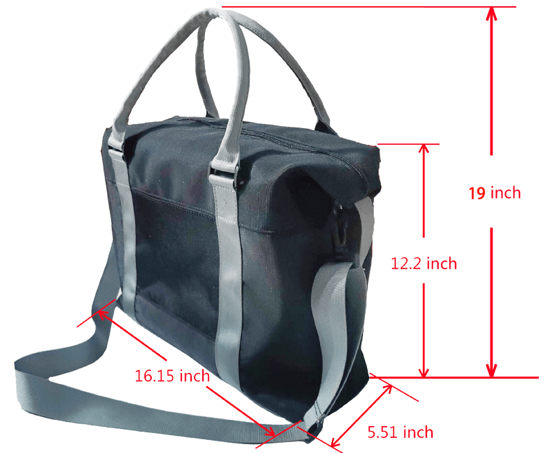 Nubia (White) Large Capacity Duffle Bag (6 Colors Available) - Conscious Apparel Store