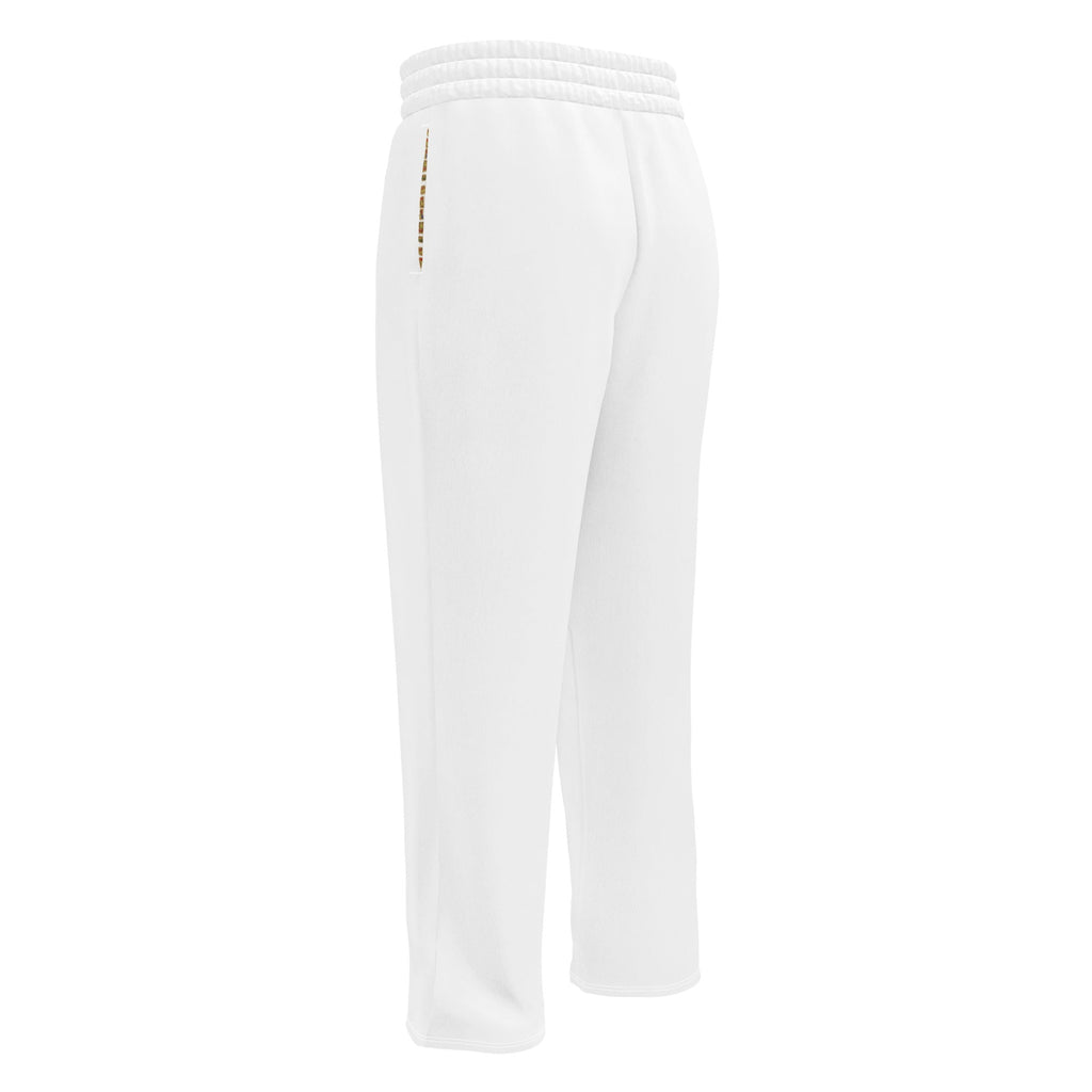 Nubia White Wide-leg joggers - Conscious Apparel Store