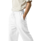 Nubia White Wide-leg joggers - Conscious Apparel Store