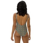 Nubian Ankh Cross (Blue) One-Piece Swimsuit (6 Colors Available) - Conscious Apparel Store