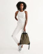 Nubian (Black) Canvas Drawstring Bag (6 Colors Available) - Conscious Apparel Store