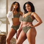 Nubian (Black) high-waisted bikini (6 Colors Available) - Conscious Apparel Store
