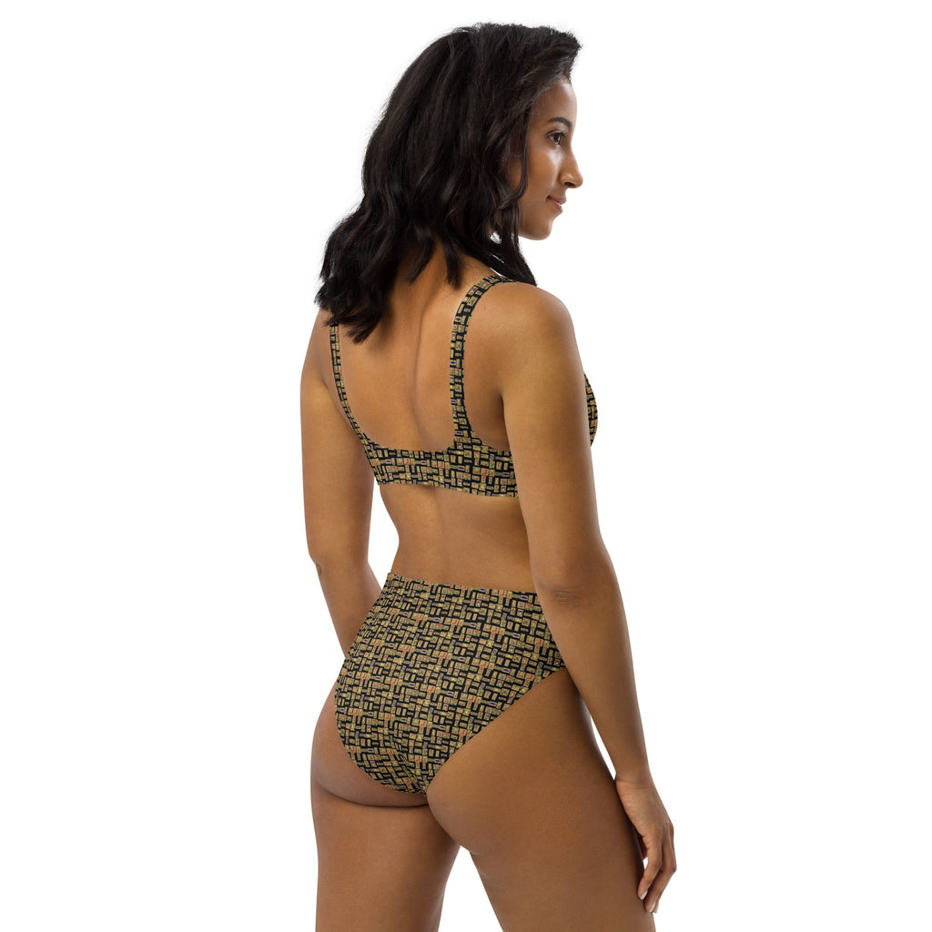 Nubian (Black) high-waisted bikini (6 Colors Available) - Conscious Apparel Store