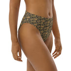Nubian (Black) high-waisted bikini bottom (6 Colors Available) - Conscious Apparel Store