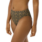 Nubian (Black) high-waisted bikini bottom (6 Colors Available) - Conscious Apparel Store