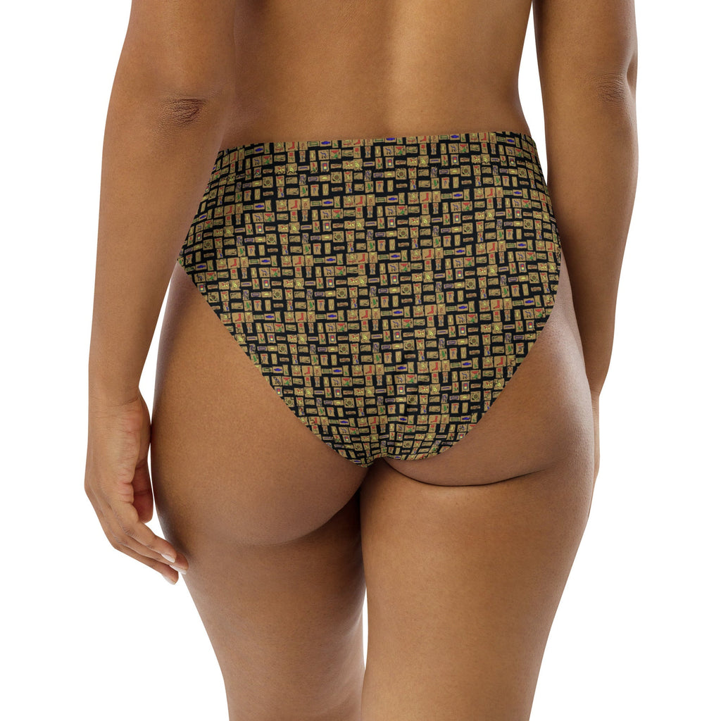 Nubian (Black) high-waisted bikini bottom (6 Colors Available) - Conscious Apparel Store