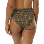 Nubian (Black) high-waisted bikini bottom (6 Colors Available) - Conscious Apparel Store