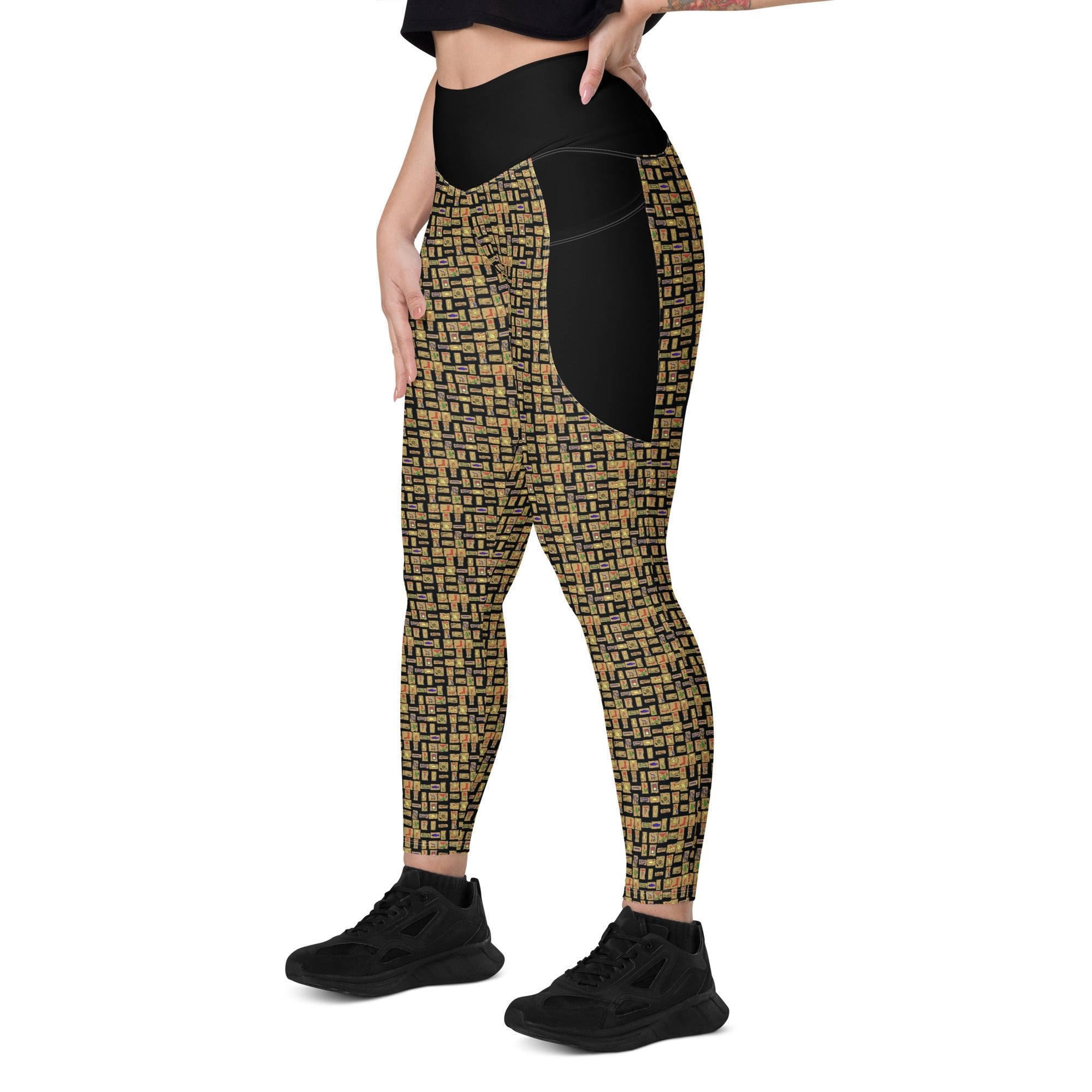 Nubian (Black) Leggings with pockets (6 Colors Available) - Conscious Apparel Store