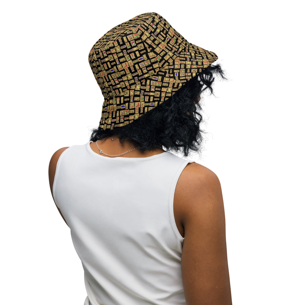 Nubian (Black) Reversible bucket hat (6 Colors Available) - Conscious Apparel Store