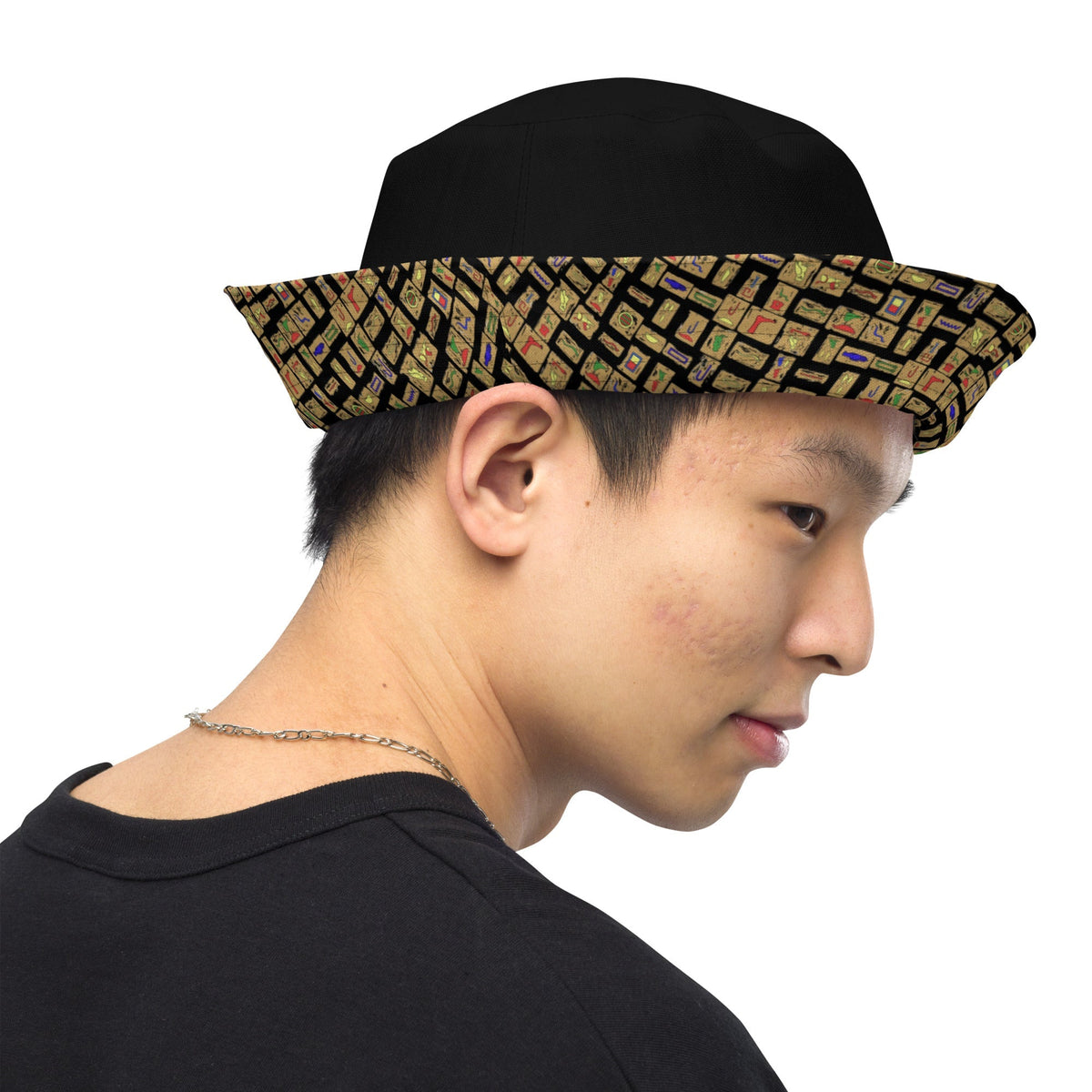 Nubian (Black) Reversible bucket hat (6 Colors Available) - Conscious Apparel Store