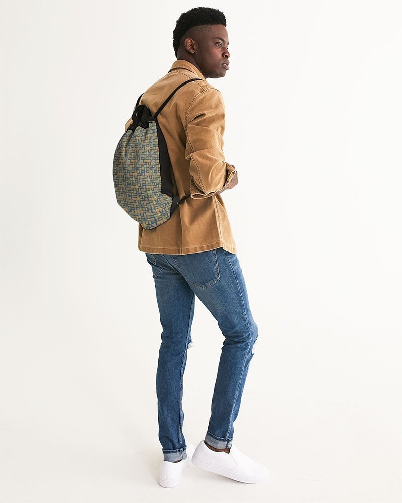 Nubian (Blue) Canvas Drawstring Bag (6 Colors Available) - Conscious Apparel Store