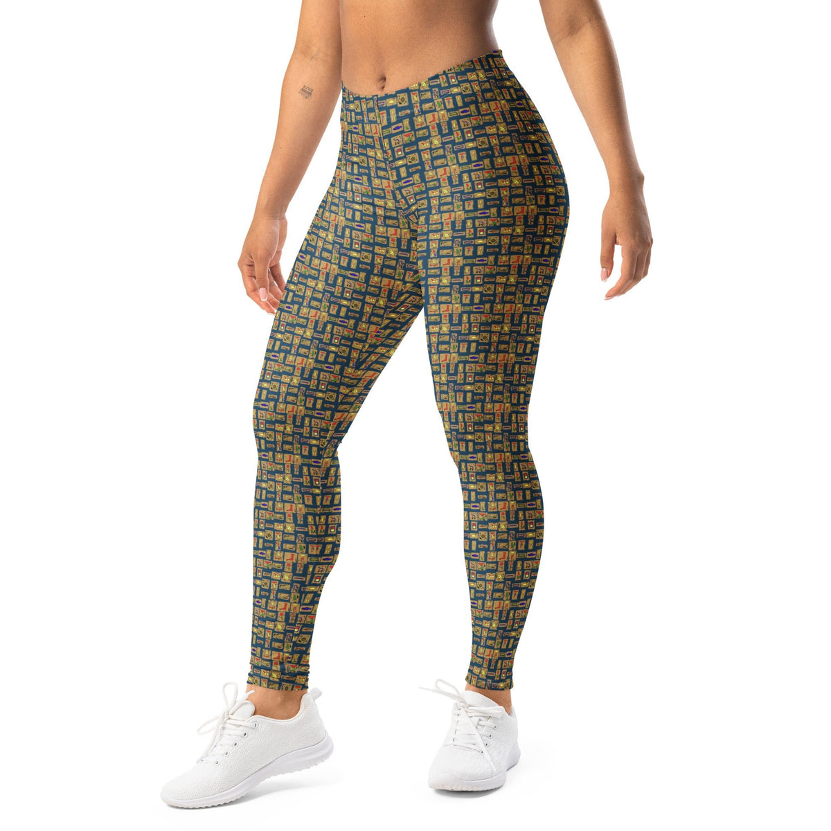 Nubian (Blue) Leggings (6 Colors Available) - Conscious Apparel Store
