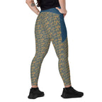 Nubian (Blue) Leggings with pockets (6 Colors Available) - Conscious Apparel Store