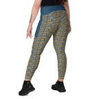 Nubian (Blue) Leggings with pockets (6 Colors Available) - Conscious Apparel Store