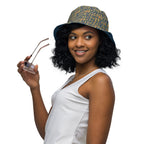 Nubian (Blue) Reversible bucket hat (6 Colors Available) - Conscious Apparel Store