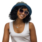 Nubian (Blue) Reversible bucket hat (6 Colors Available) - Conscious Apparel Store