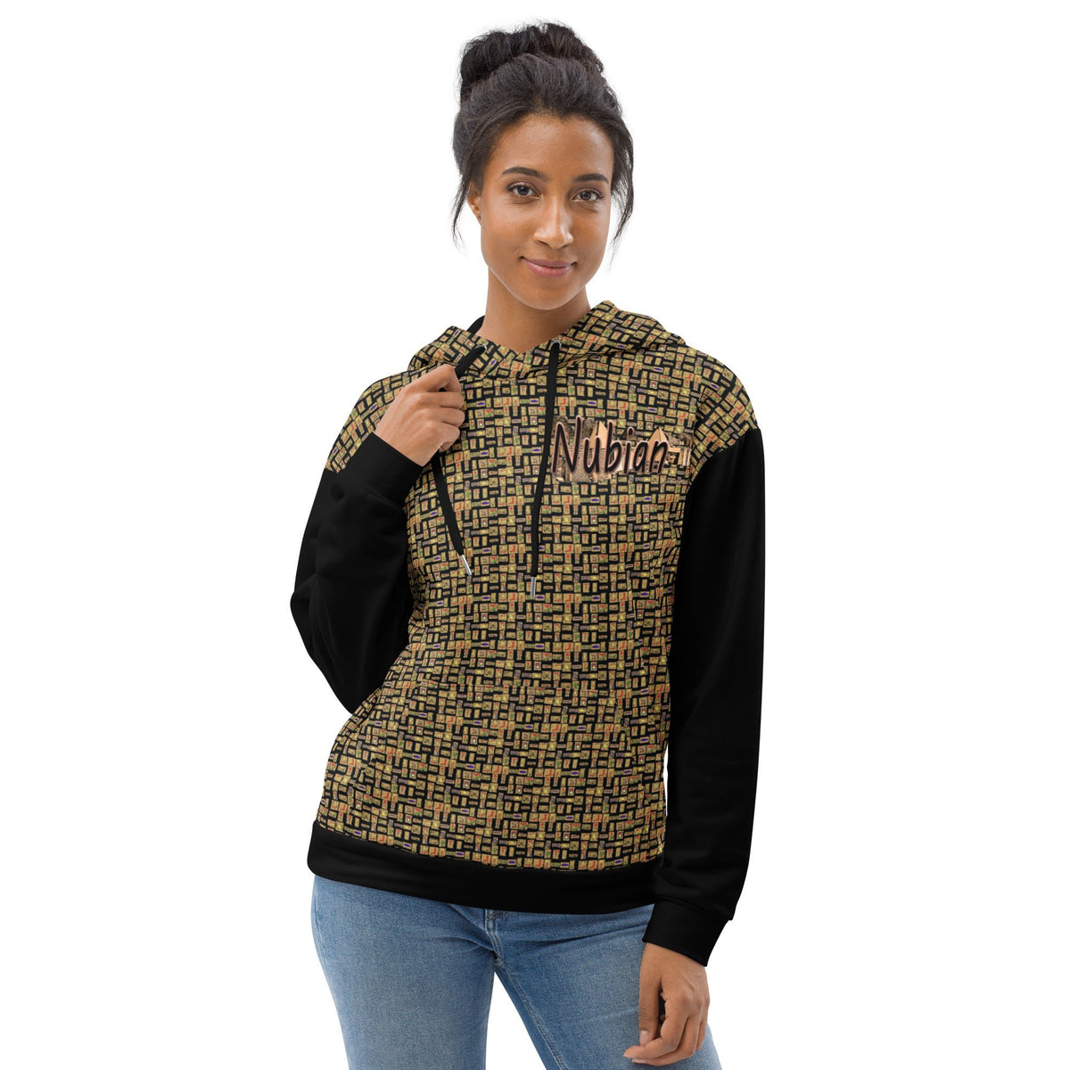 Nubian Girl (Black) Unisex Pullover Hoodie (6 Colors Available) - Conscious Apparel Store