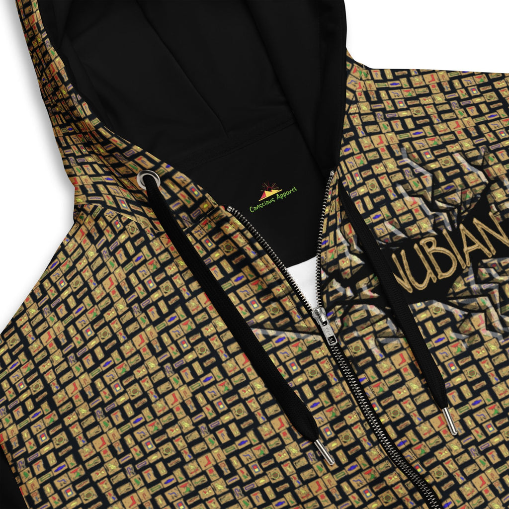 Nubian Girl (Black) Unisex zip hoodie (6 Colors Available) - Conscious Apparel Store