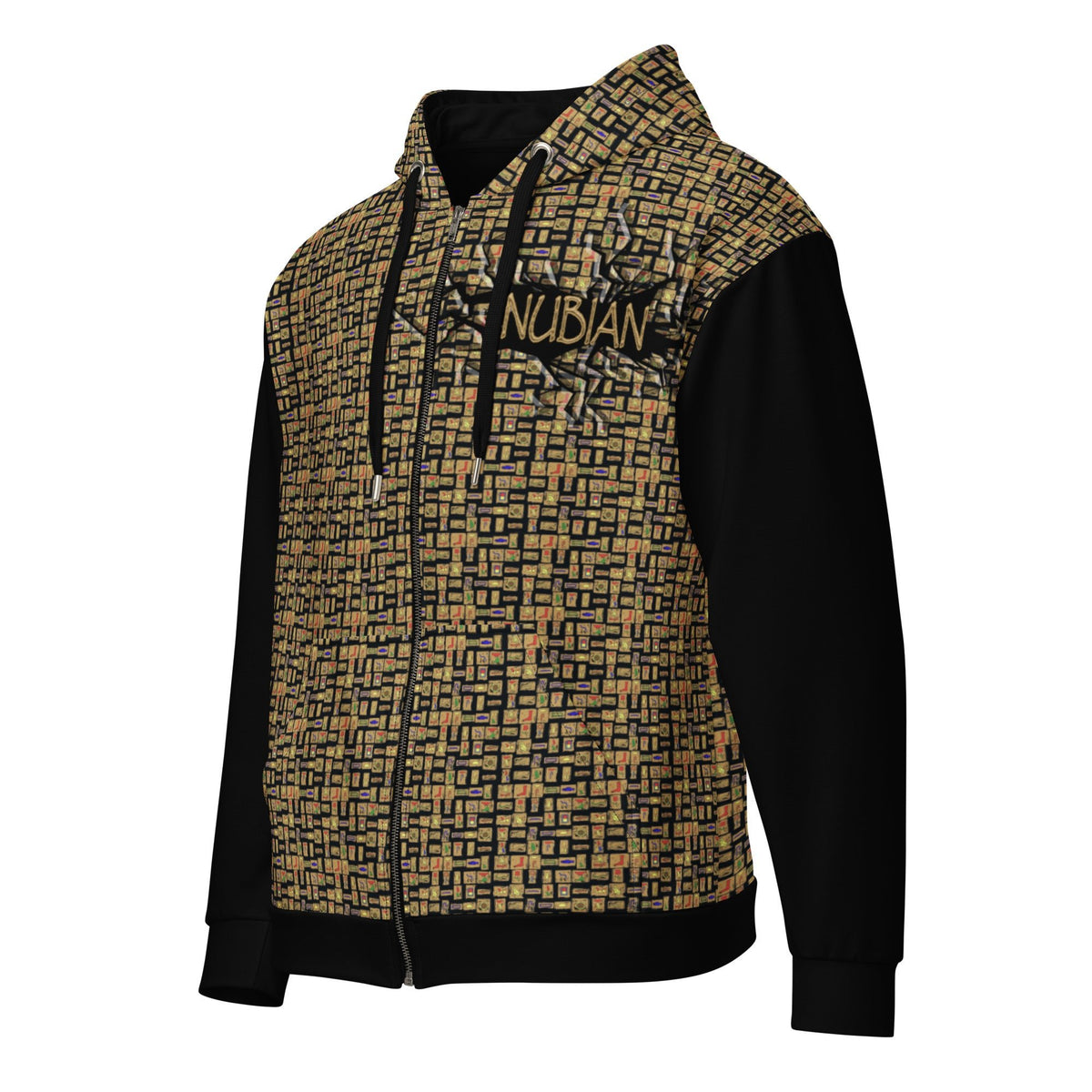 Nubian Girl (Black) Unisex zip hoodie (6 Colors Available) - Conscious Apparel Store