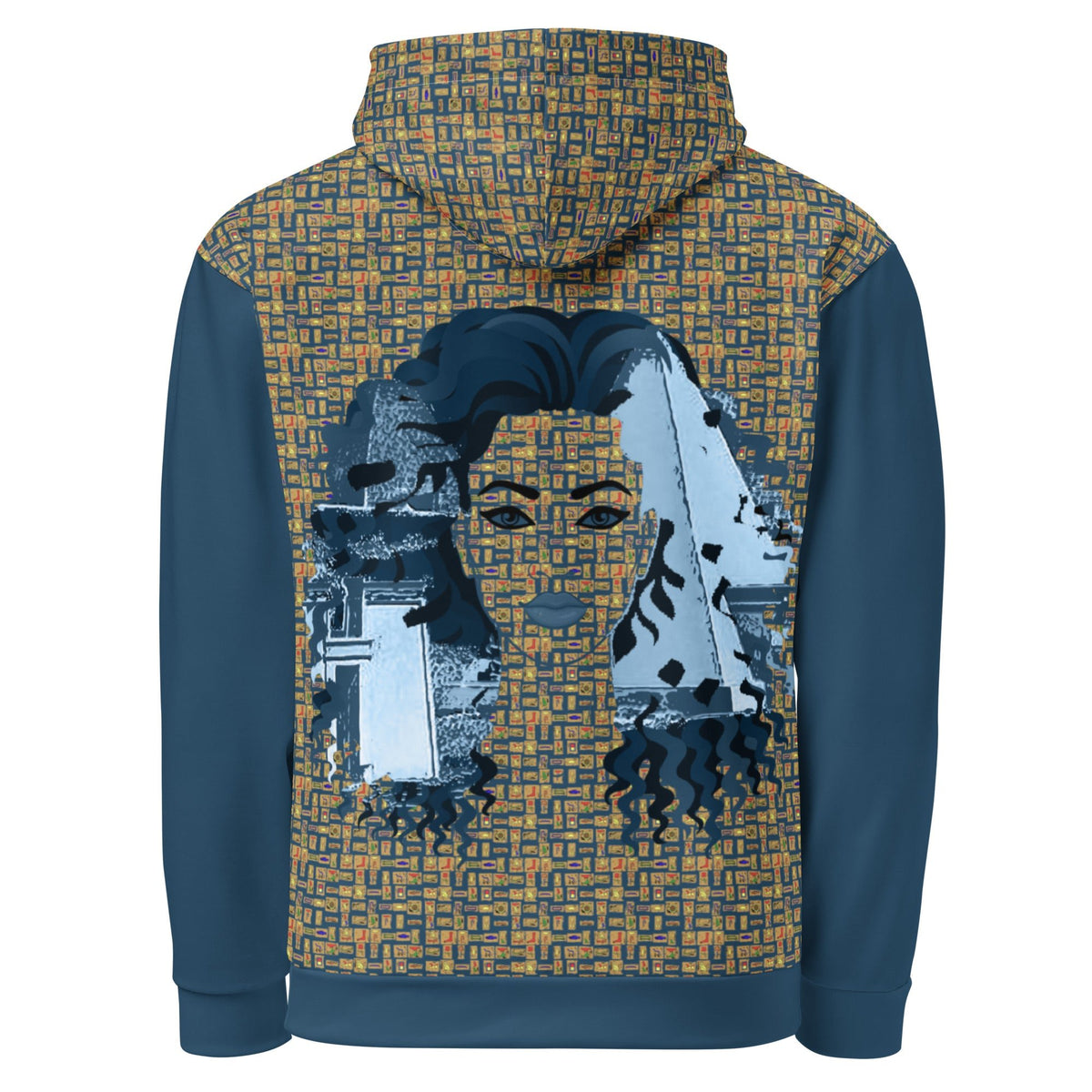 Nubian Girl (Blue) Unisex Pullover Hoodie (6 Colors Available) - Conscious Apparel Store