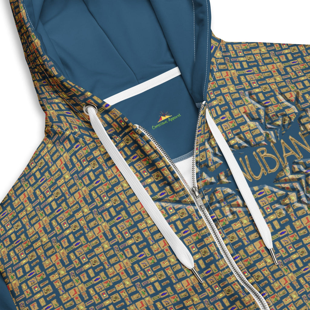 Nubian Girl (Blue) Unisex zip hoodie (6 Colors Available) - Conscious Apparel Store