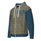 Nubian Girl (Blue) Unisex zip hoodie (6 Colors Available) - Conscious Apparel Store