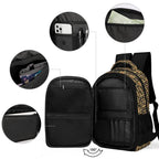 Nubian Girl Casual Backpack (Black) (6Colors Available) - Conscious Apparel Store