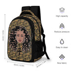 Nubian Girl Casual Backpack (Black) (6Colors Available) - Conscious Apparel Store