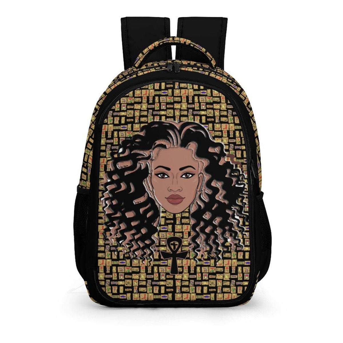 Nubian Girl Casual Backpack (Black) (6Colors Available) - Conscious Apparel Store