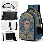 Nubian Girl Casual Backpack (Blue) (6Colors Available) - Conscious Apparel Store