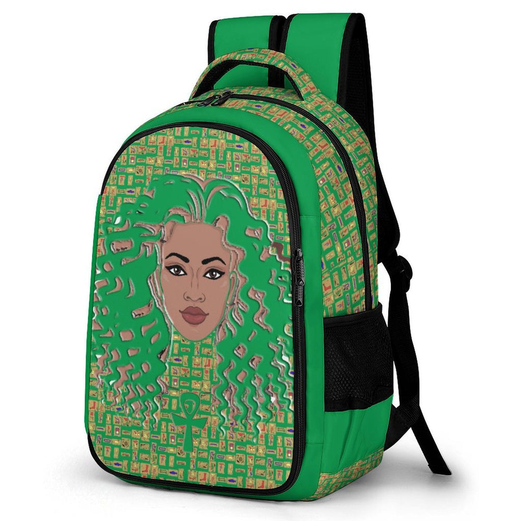 Nubian Girl Casual Backpack (Green) (6Colors Available) - Conscious Apparel Store