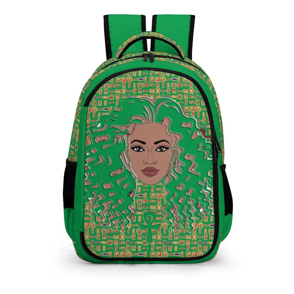 Nubian Girl Casual Backpack (Green) (6Colors Available) - Conscious Apparel Store