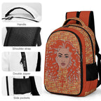 Nubian Girl Casual Backpack (Red-Rust) (6Colors Available) - Conscious Apparel Store