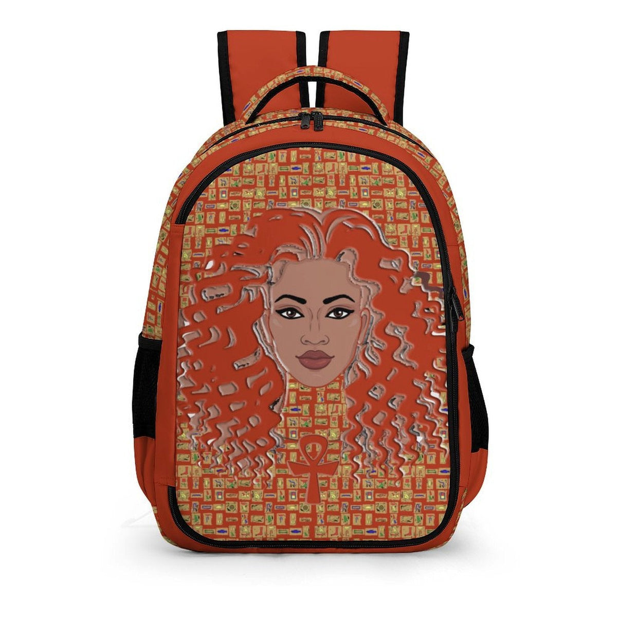 Nubian Girl Casual Backpack (Red-Rust) (6Colors Available) - Conscious Apparel Store