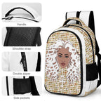 Nubian Girl Casual Backpack (White) (6Colors Available) - Conscious Apparel Store