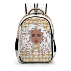 Nubian Girl Casual Backpack (White) (6Colors Available) - Conscious Apparel Store