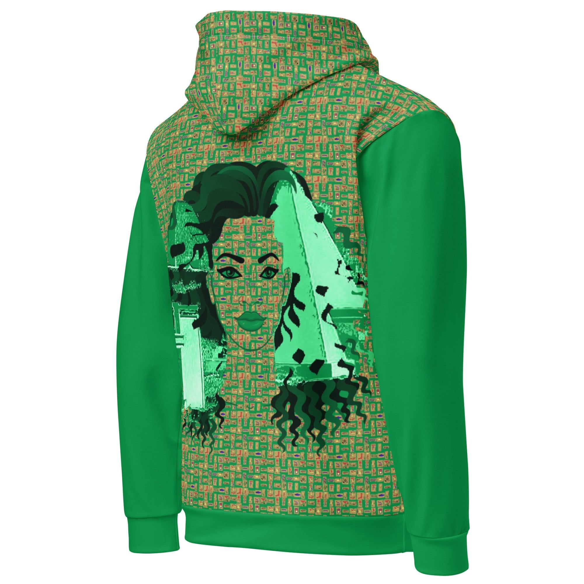Nubian Girl (Green) Unisex Pullover Hoodie (6 Colors Available) - Conscious Apparel Store