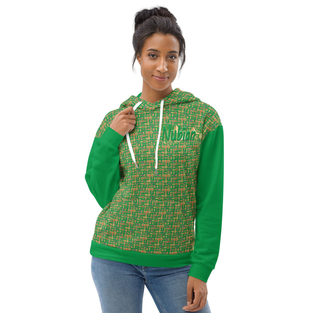 Nubian Girl (Green) Unisex Pullover Hoodie (6 Colors Available) - Conscious Apparel Store