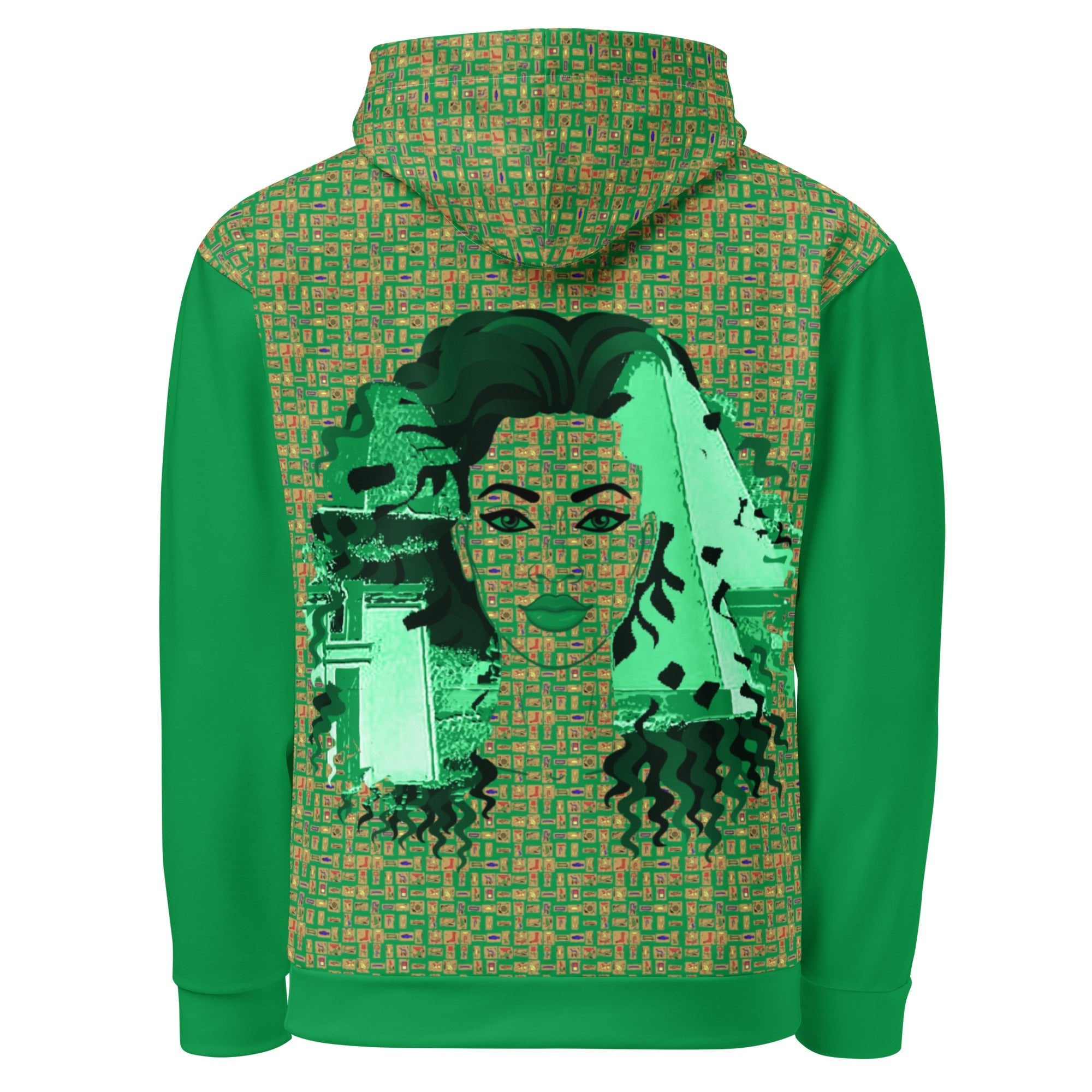 Nubian Girl (Green) Unisex Pullover Hoodie (6 Colors Available) - Conscious Apparel Store