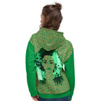 Nubian Girl (Green) Unisex Pullover Hoodie (6 Colors Available) - Conscious Apparel Store