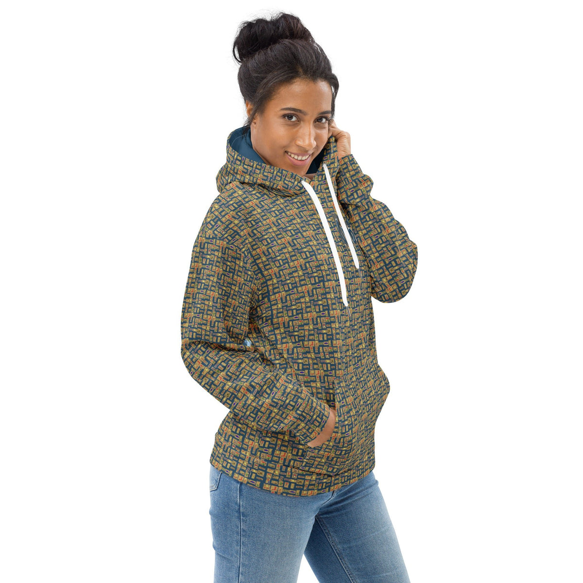 Nubian Girl II (Blue) Unisex Pullover Hoodie (6 Colors Available) - Conscious Apparel Store