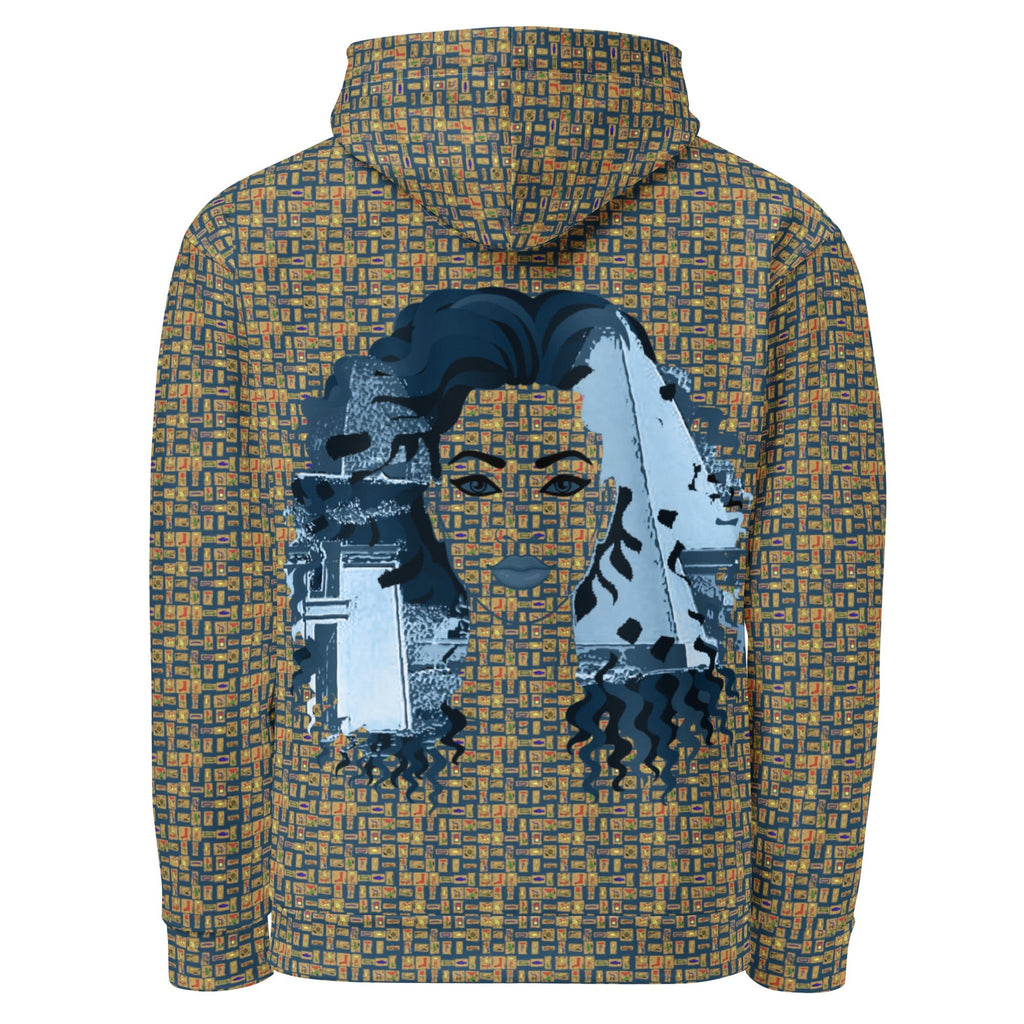 Nubian Girl II (Blue) Unisex Pullover Hoodie (6 Colors Available) - Conscious Apparel Store