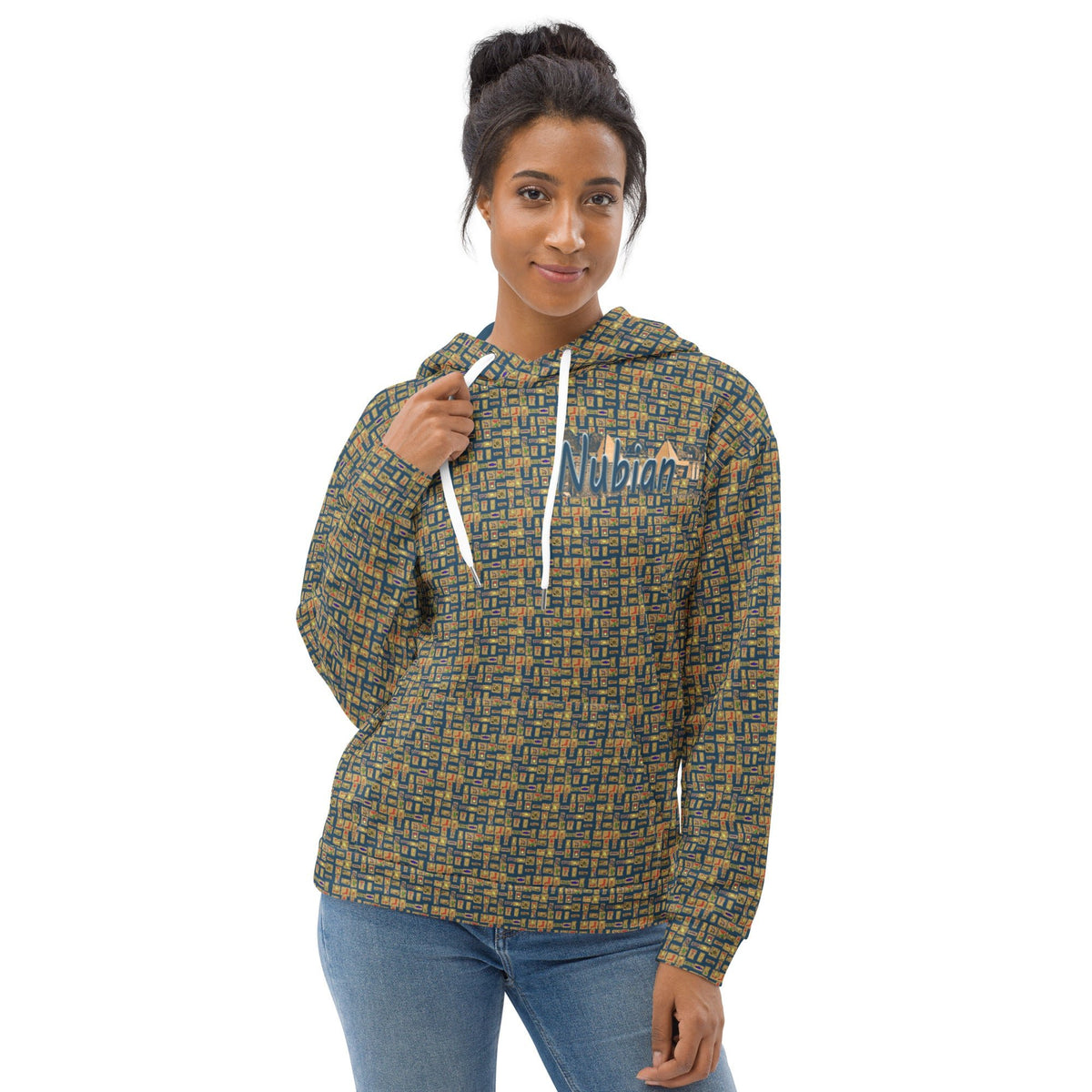 Nubian Girl II (Blue) Unisex Pullover Hoodie (6 Colors Available) - Conscious Apparel Store
