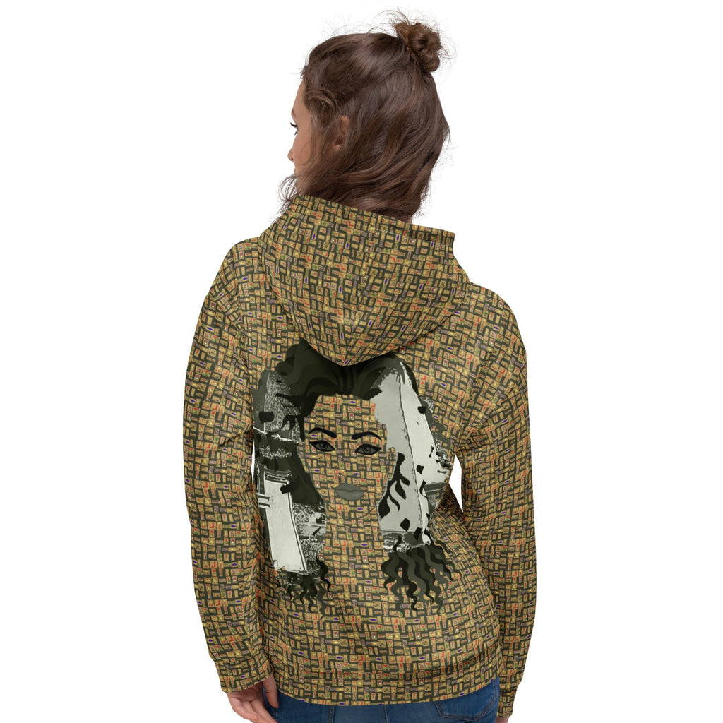 Nubian Girl II (Olive) Unisex Pullover Hoodie (6 Colors Available) - Conscious Apparel Store