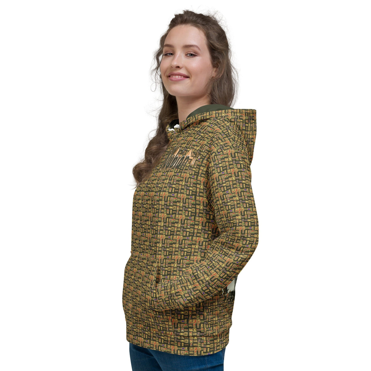 Nubian Girl II (Olive) Unisex Pullover Hoodie (6 Colors Available) - Conscious Apparel Store