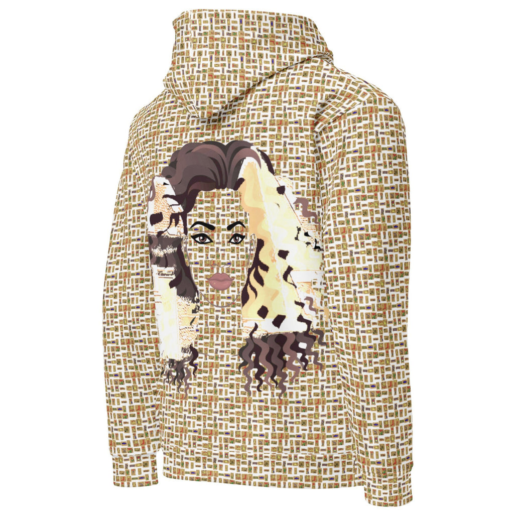 Nubian Girl II (White) Unisex Pullover Hoodie (6 Colors Available) - Conscious Apparel Store