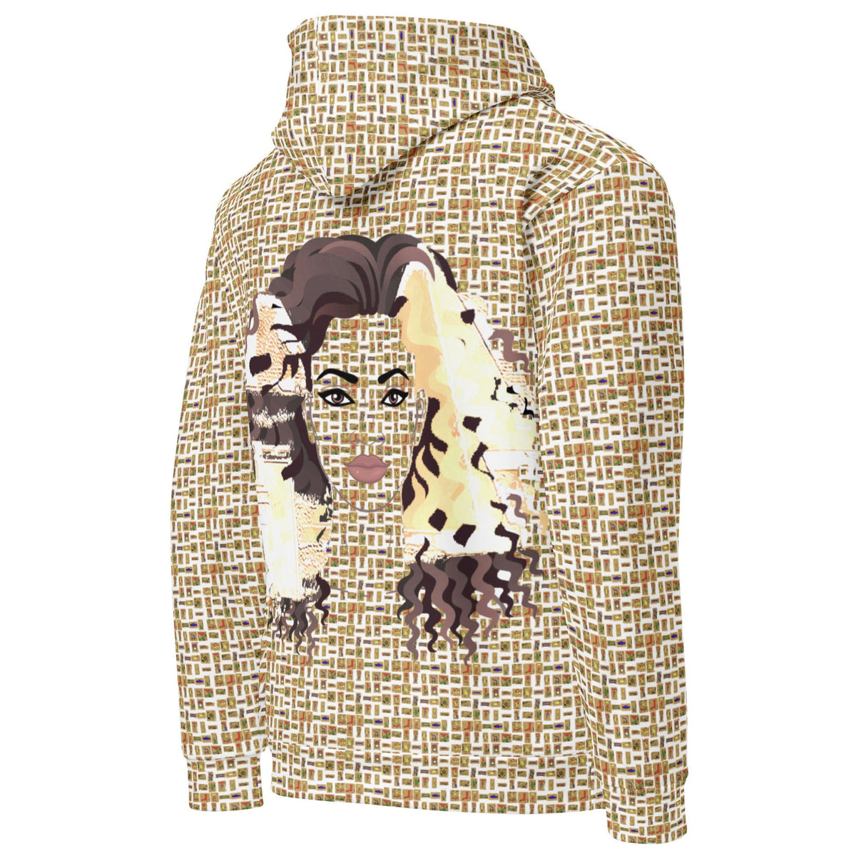 Nubian Girl II (White) Unisex Pullover Hoodie (6 Colors Available) - Conscious Apparel Store