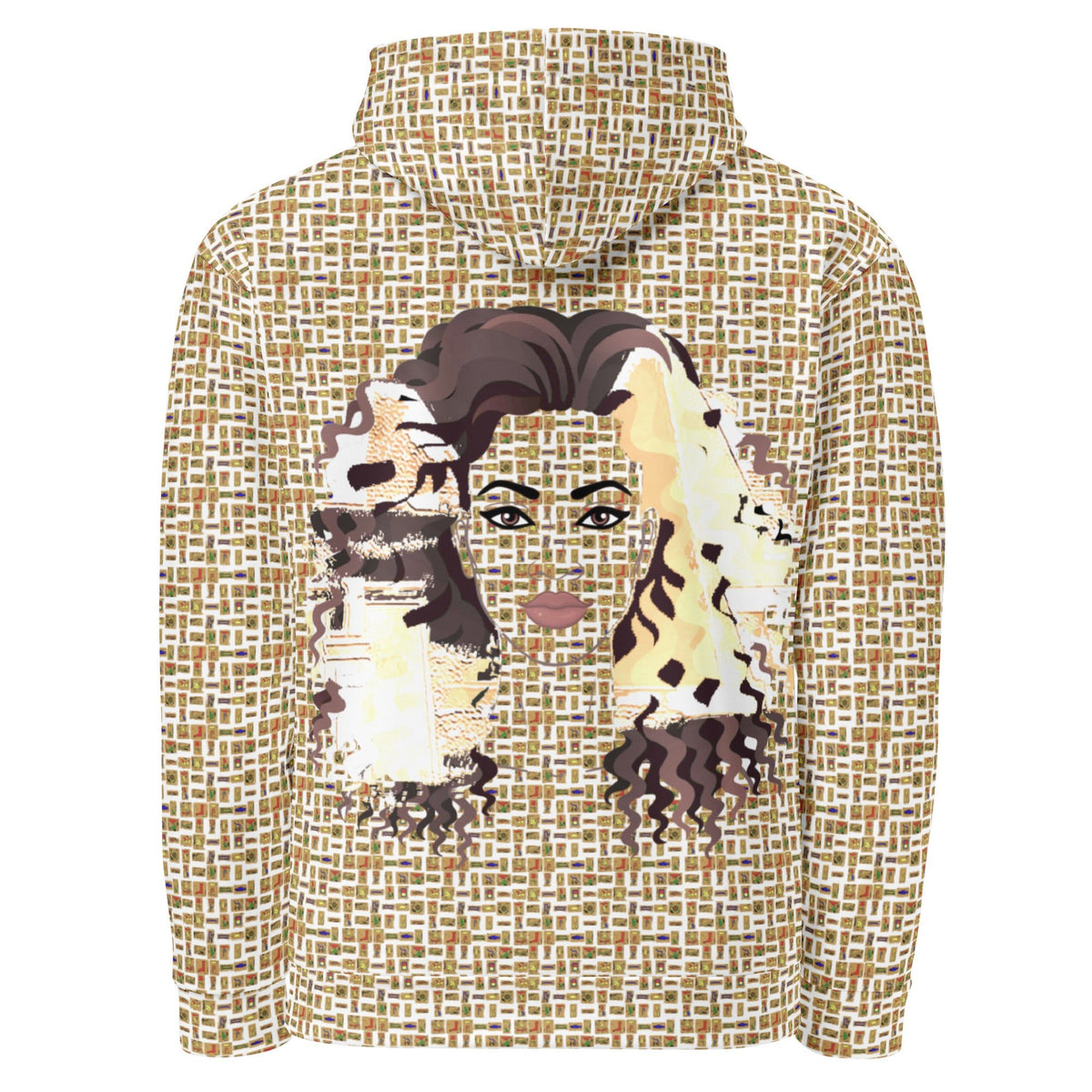 Nubian Girl II (White) Unisex Pullover Hoodie (6 Colors Available) - Conscious Apparel Store